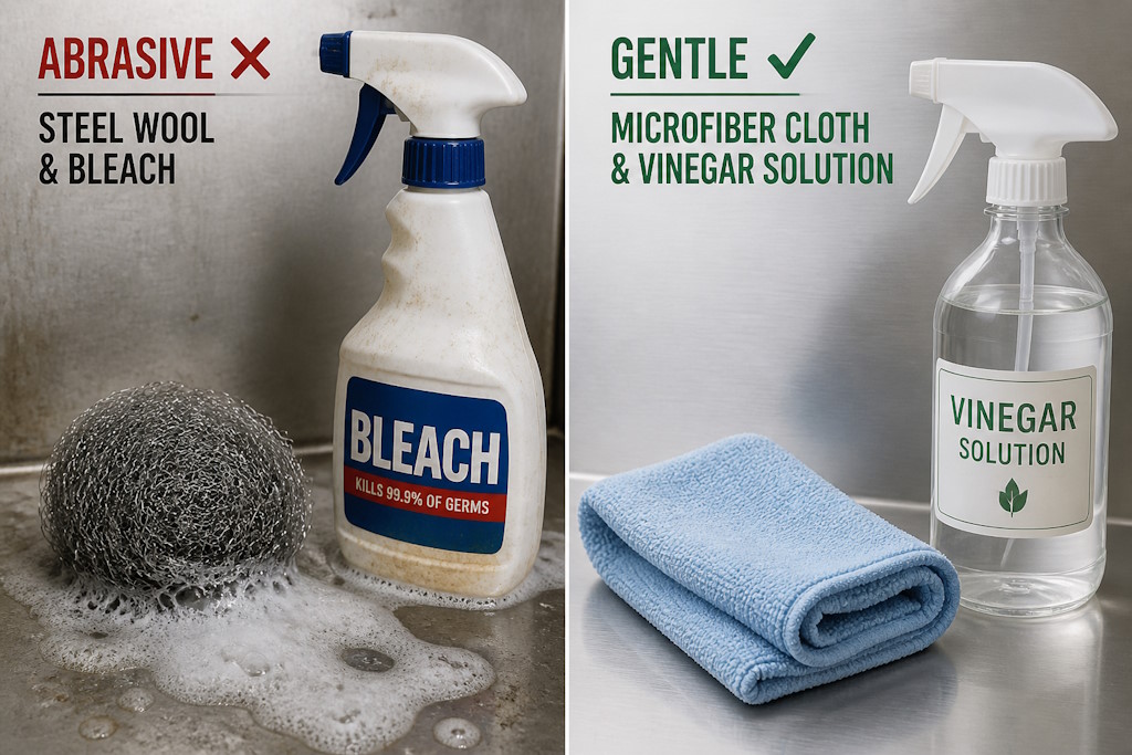 microwave cleaning mistakes — what not to use inside microwave