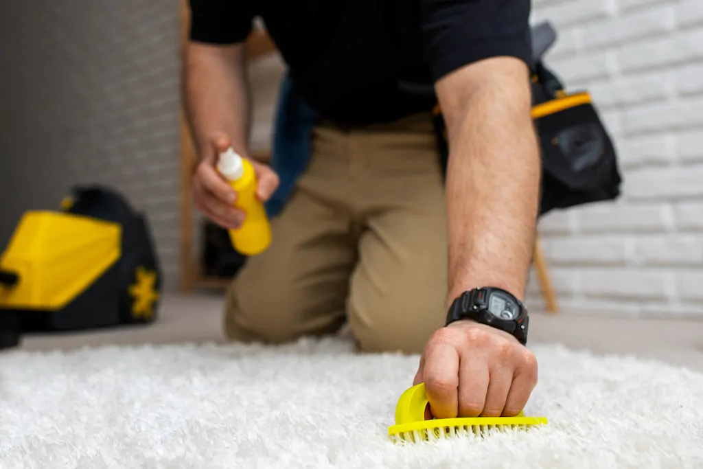 Step-by-step cleaning vomit stain from carpet