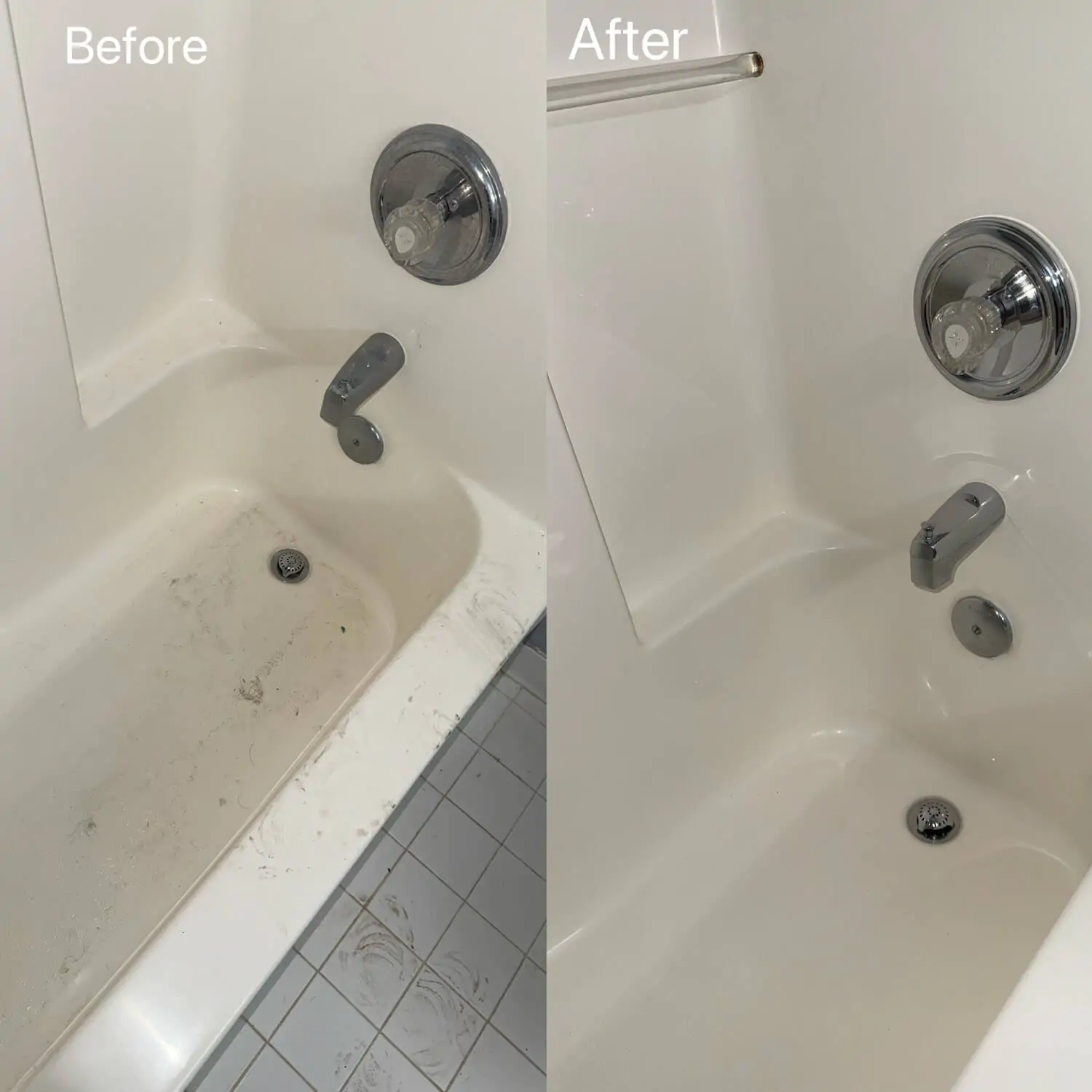 bathtub detail cleaning service results