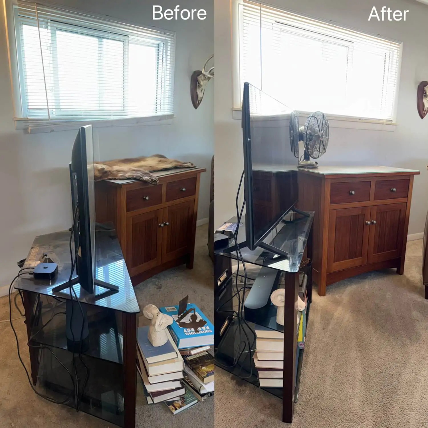 bedroom declutter and cleaning service