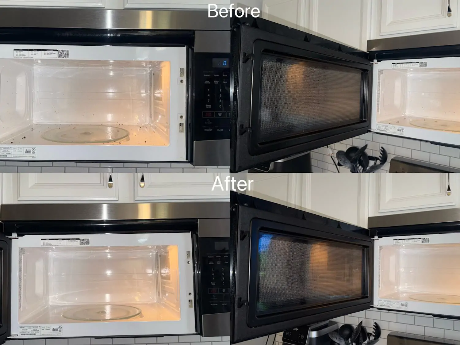 microwave door and interior cleaning results lake orion mi