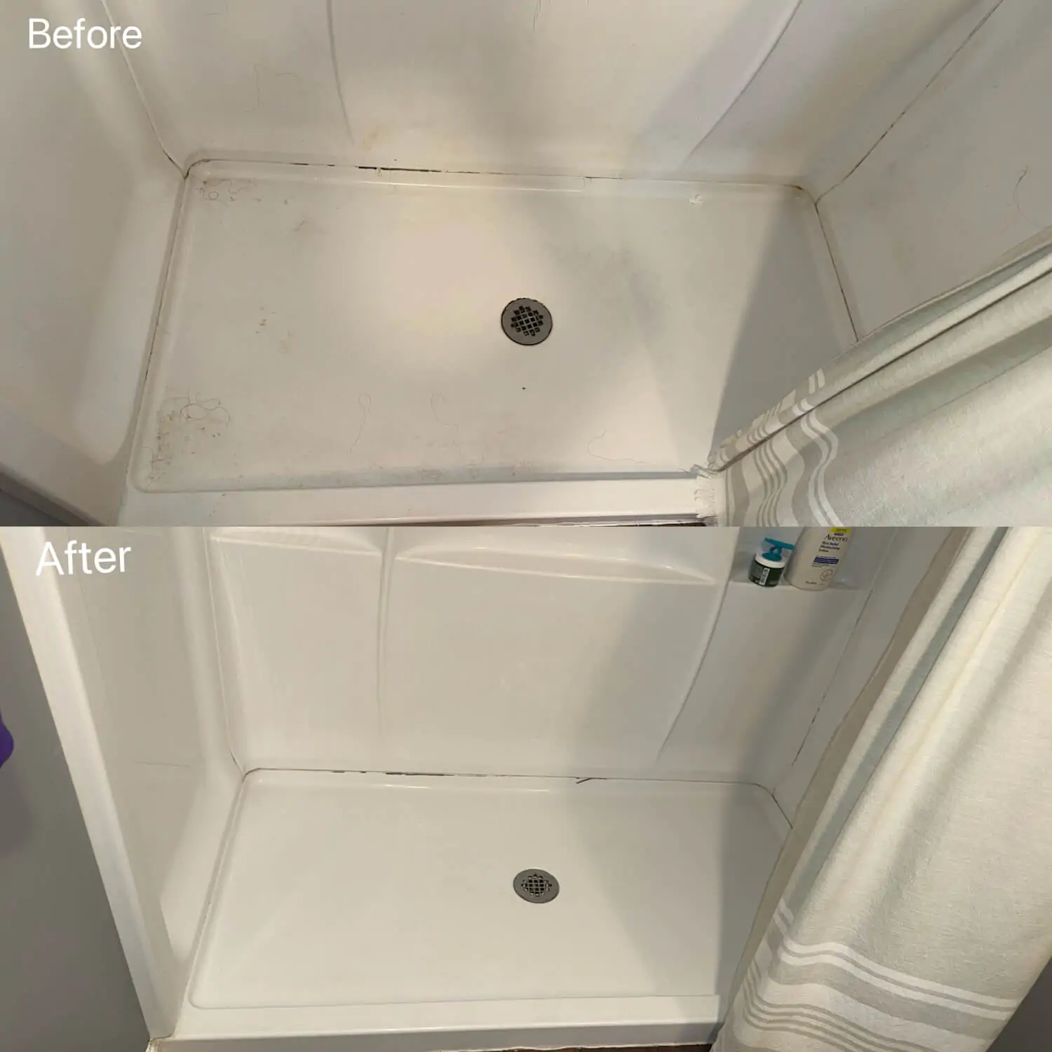 shower base and wall panel cleaning clarkston mi