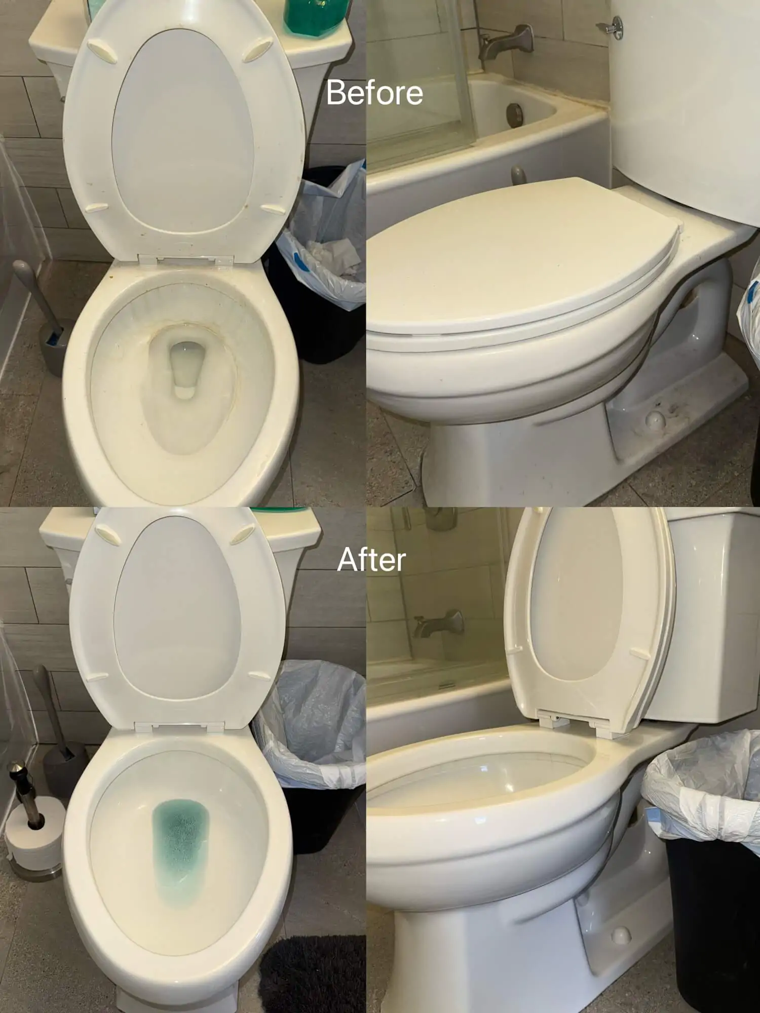 toilet deep cleaning-before after waterford mi