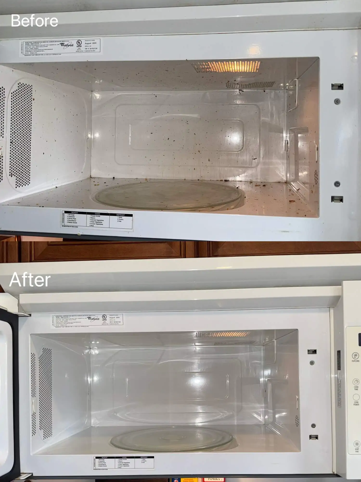 white microwave interior cleaning service pontiac mi