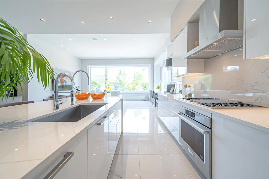 move-in kitchen cleaning checklist — cabinets appliances countertops