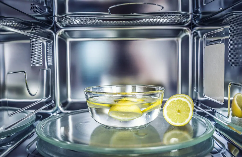 how to clean a microwave inside — easy no-scrub method