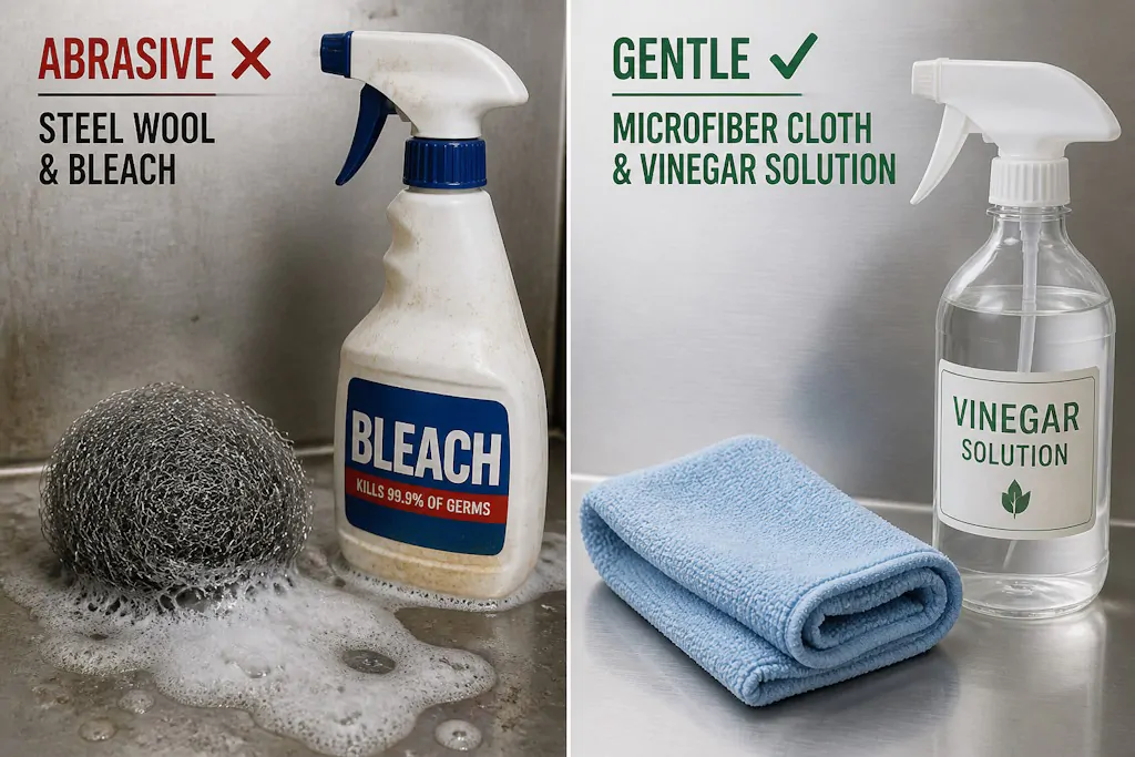 microwave cleaning mistakes — what not to use inside microwave