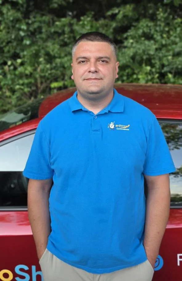 Mykola Tkachuk, co-founder of GoShineUp Cleaning, handling operations in Oakland County, MI