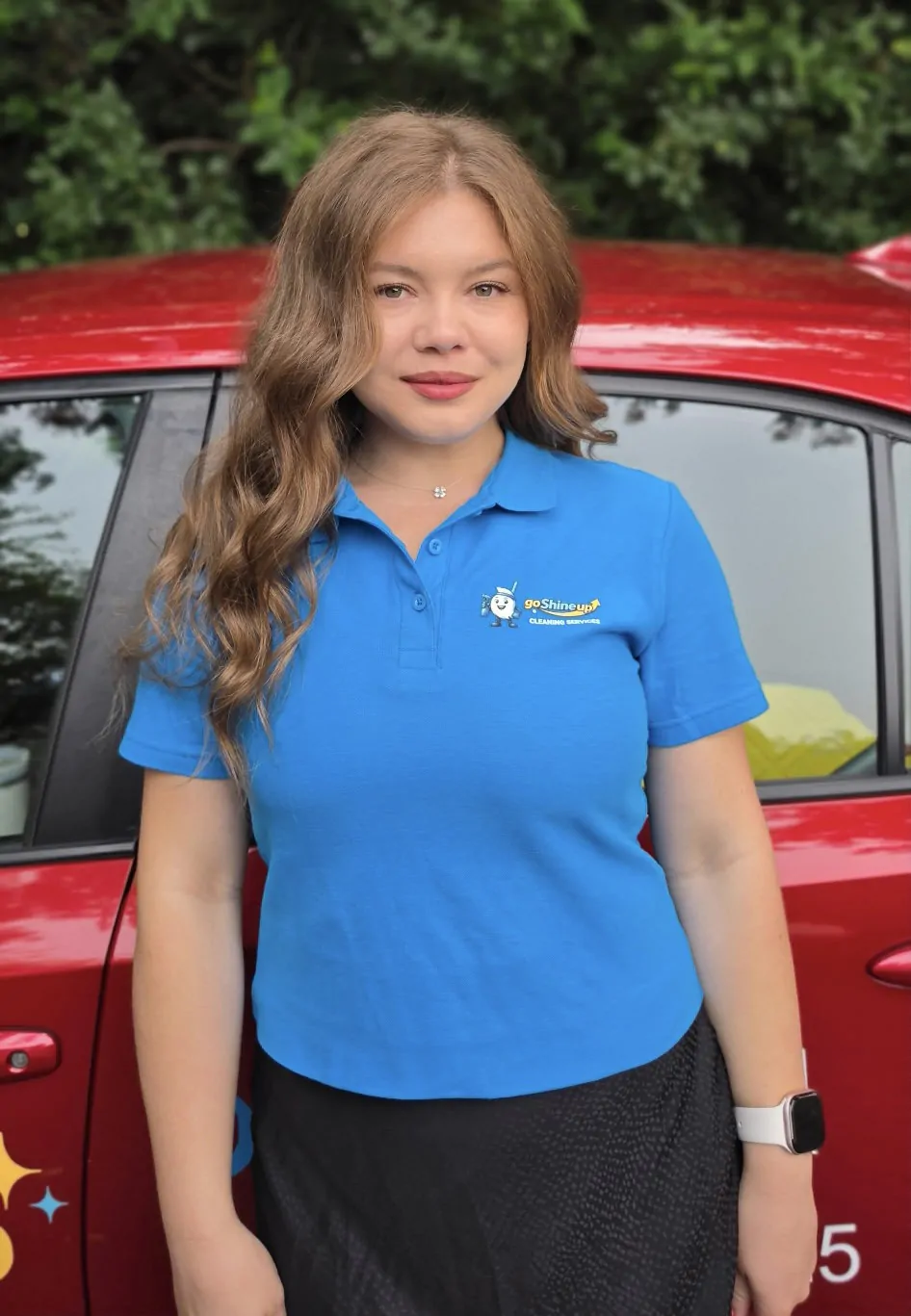 Tetiana Hrekul, founder of GoShineUp Cleaning, family-owned house cleaning company in Oakland County, MI